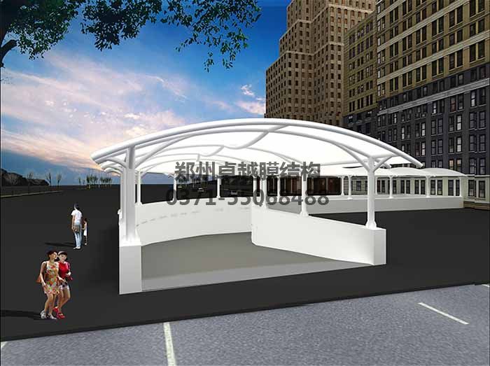 地下車(chē)庫出入口雨棚設計圖紙