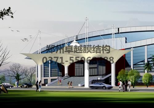 大門(mén)膜結構效果圖