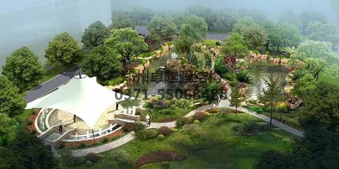 廣場(chǎng)/公園膜結構效果圖一