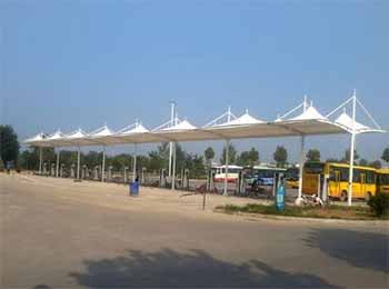 充電站膜結構罩棚實(shí)例二