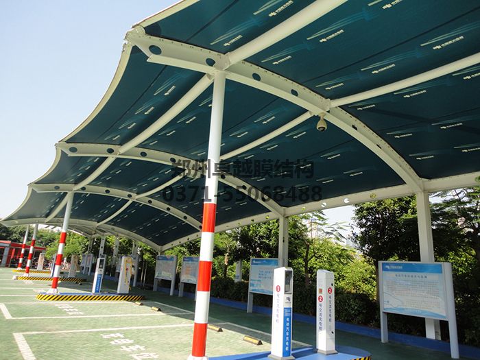 充電站膜結構罩棚實(shí)例