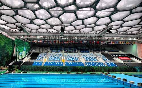 水立方內部膜結構頂棚實(shí)拍