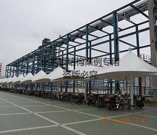 遼寧華錦通達化工廠(chǎng)膜結構車(chē)棚