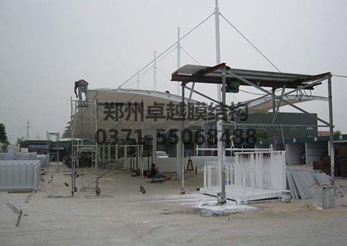 膜結構車(chē)棚布施工圖