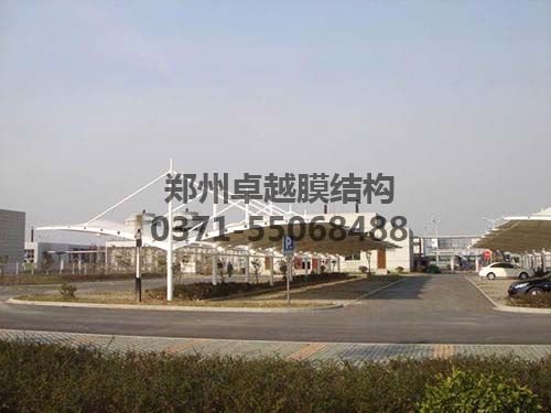 某停車(chē)場(chǎng)T字型膜結構車(chē)棚