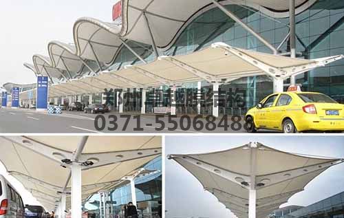 各種造型的膜結構遮陽(yáng)棚
