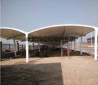 許昌卷煙廠(chǎng)膜結構車(chē)棚