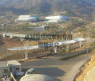 山東青島世博園景觀(guān)膜結構遮陽(yáng)棚 