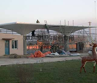 遼中大門(mén)膜結構雨棚