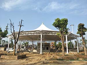 新鄭中興廣場(chǎng)<font color='red'>膜結構景觀(guān)</font>工程項目動(dòng)態(tài)