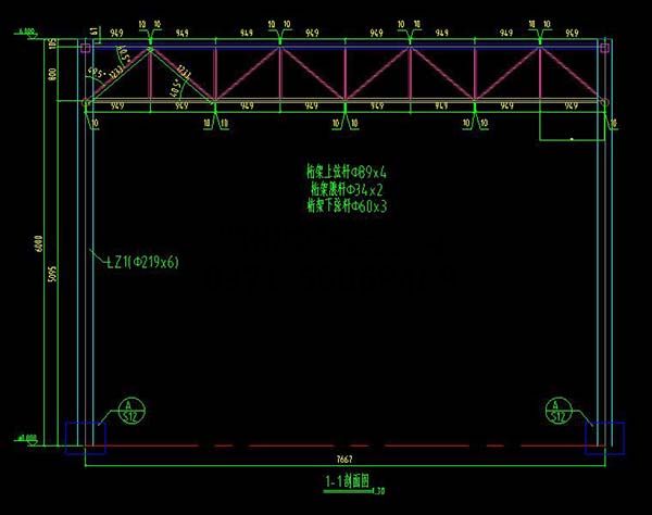 南陽(yáng)社旗縣門(mén)球場(chǎng)膜結構頂棚剖面圖