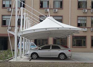 <font color='red'>膜結構車(chē)棚</font>常用膜材PVC/PVDF性能介紹