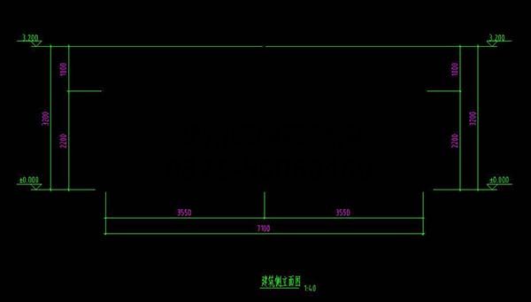 南通百威英博啤酒廠(chǎng)污水處理站反吊膜封閉建筑側立面圖