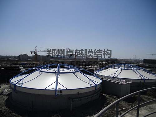 某污水廠(chǎng)污水池反吊膜加蓋