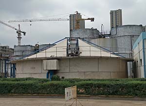 駐馬店天方藥業(yè)污水池反吊膜加蓋工程回訪(fǎng)