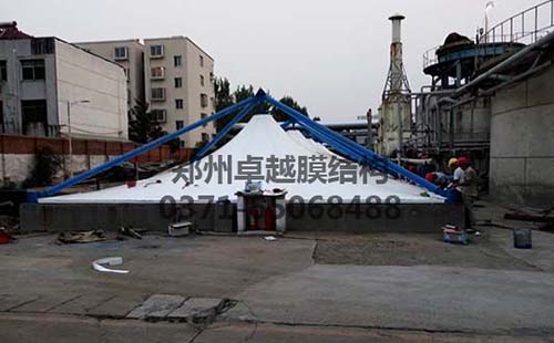 長(cháng)方形調節池反吊膜加蓋完工圖