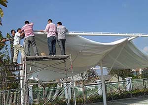 <font color='red'>膜結構車(chē)棚</font>施工與使用過(guò)程中的注意事項