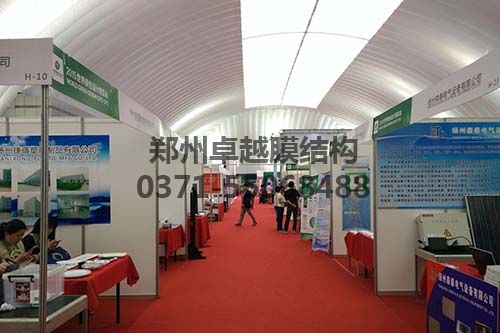 揚州廣陵新城氣膜展覽館內部實(shí)拍
