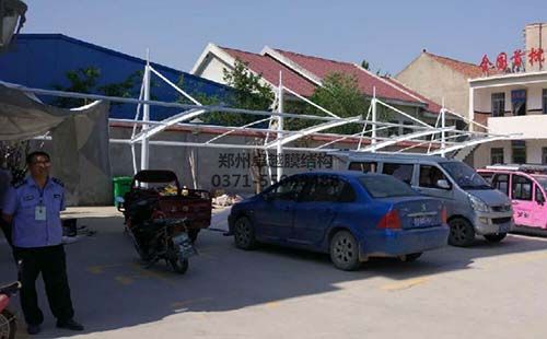 開(kāi)封蘭考縣小宋衛生院膜結構車(chē)棚