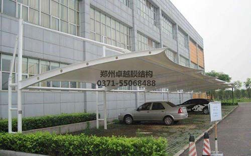 周口鹿邑縣真源醫院膜結構車(chē)棚