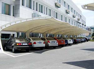 鞏義<font color='red'>膜結構車(chē)棚</font>【廠(chǎng)家直銷(xiāo)】鞏義膜結構停車(chē)棚,張拉膜車(chē)棚