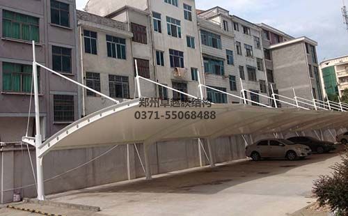 濮陽(yáng)南樂(lè )縣嘉悅小區膜結構車(chē)棚