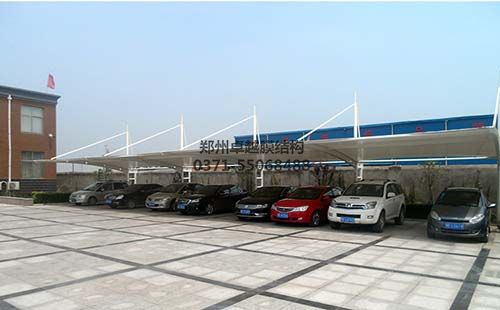 新鄭光大環(huán)保能源有限公司膜結構車(chē)棚