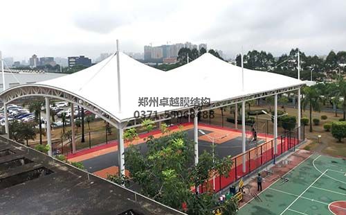 某公園籃球場(chǎng)膜結構頂棚/罩棚/雨棚