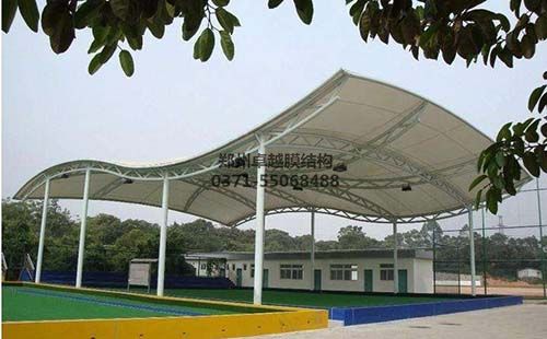 某學(xué)校網(wǎng)球場(chǎng)膜結構頂棚/雨棚/遮陽(yáng)棚