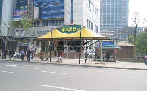 某地公交站臺膜結構雨棚/遮陽(yáng)棚