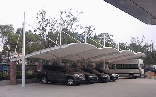 晉城四季花城膜結構車(chē)棚