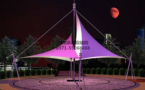 景觀(guān)膜結構夜間效果圖