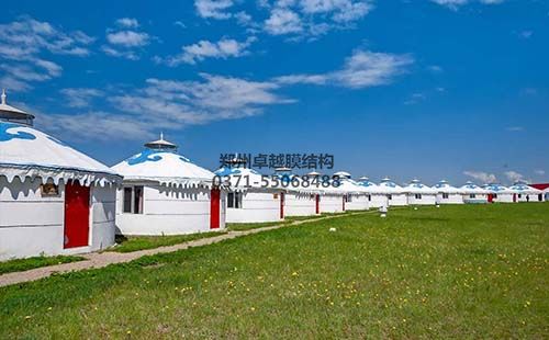 膜結構蒙古包實(shí)拍圖