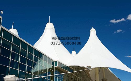 膜結構建筑高點(diǎn)細節實(shí)拍圖