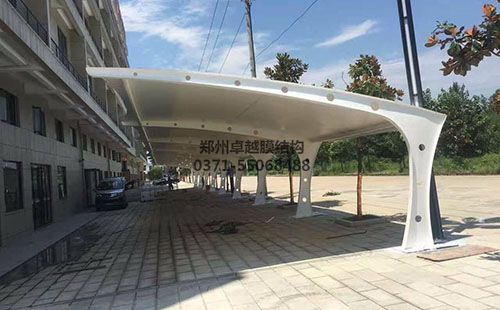 7字型膜結構車(chē)棚