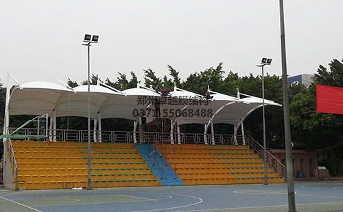 河北滄州體育運動(dòng)學(xué)校膜結構主席臺