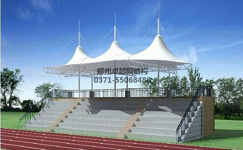 石家莊獲鹿鎮中學(xué)膜結構看臺