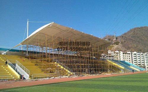 張家口第七中學(xué)膜結構看臺