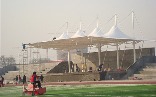 延安職業(yè)技術(shù)學(xué)院膜結構看臺