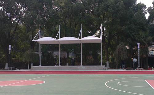 陜西正大技師學(xué)院膜結構看臺