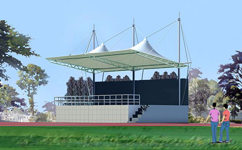 駐馬店技師學(xué)校膜結構看臺