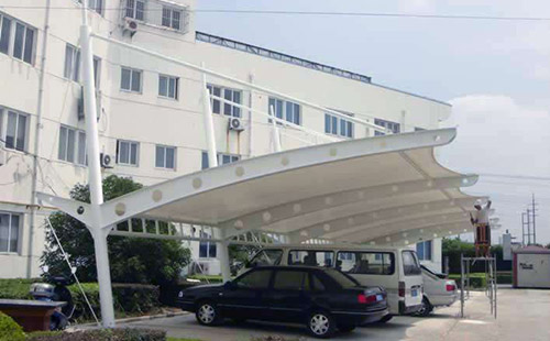 鞏義水務(wù)公司膜結構停車(chē)棚