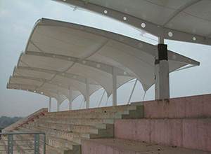 鞏義<font color='red'>膜結構看臺</font>【鞏義中學(xué)等】案例賞析