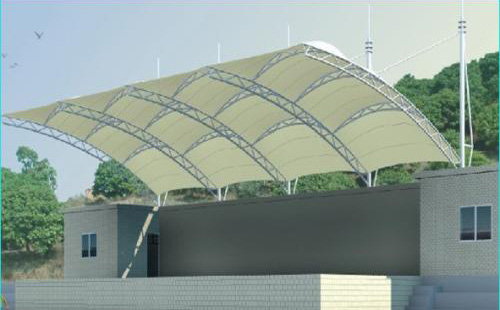 鞏義中學(xué)膜結構看臺