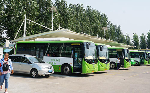 許昌萬(wàn)里運輸集團大巴車(chē)棚