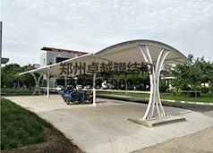 鄭州中原區五龍口污水廠(chǎng)膜結構車(chē)棚