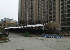 新蔡縣明英文苑地下車(chē)庫膜結構出入口