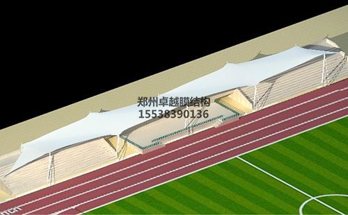 焦作大學(xué)膜結構看臺設計效果圖