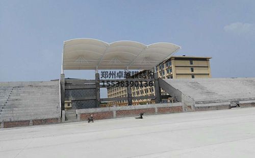 澍青醫學(xué)院修武校區膜結構看臺完工圖