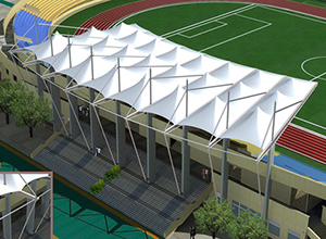 漯河<font color='red'>膜結構看臺</font>【漯河食品職業(yè)學(xué)院等】設計方案